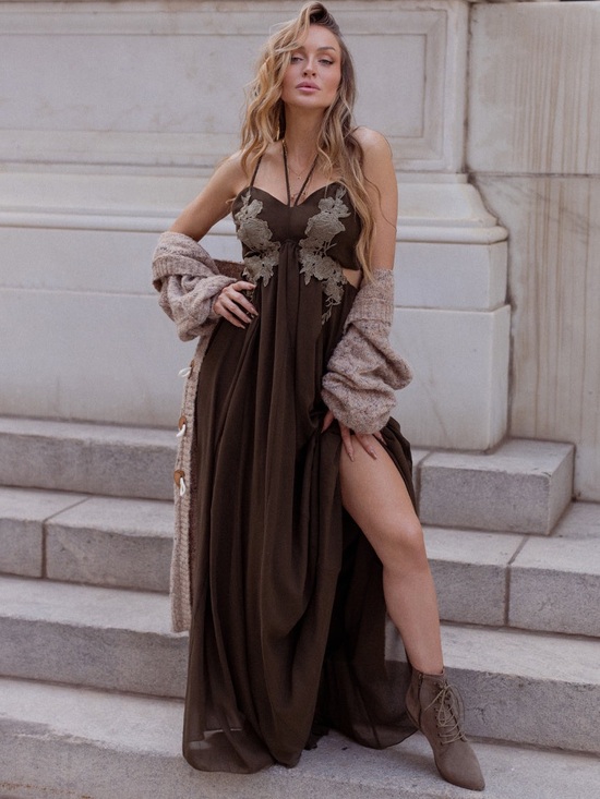 Joyfolie Dresses & Skirts - Joyfolie Mari Maxi Dress Size XXL Cottagecore Fairy Western Boho Chic Festival